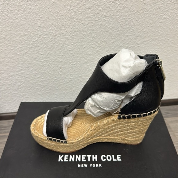 Kenneth Cole New York Womens Olivia Buckle Espadrille Wedge Sandals - Picture 4 of 7